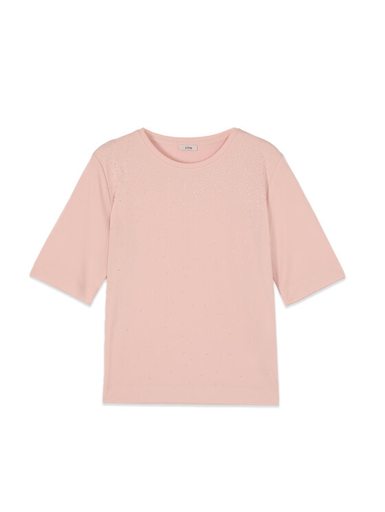 Oltre Oltre T-Shirt G075J004532N006 Różowy Regular Fit