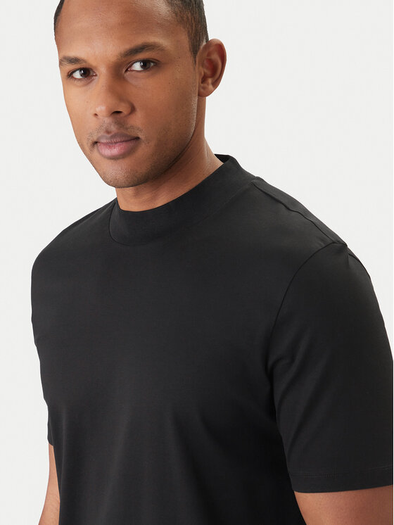 HUGO HUGO Тишърт Dimersom 50542968 Черен Slim Fit