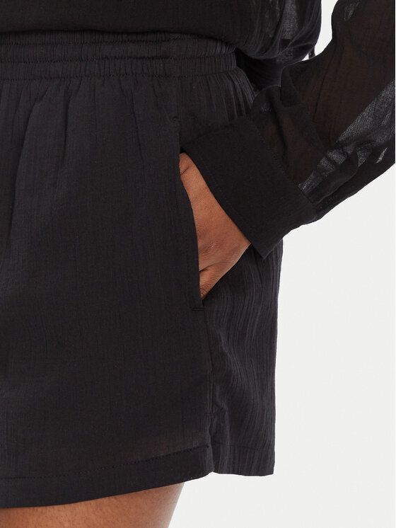 Seafolly Seafolly Pantaloncini di tessuto Crinkle 55429-SH Nero Regular Fit