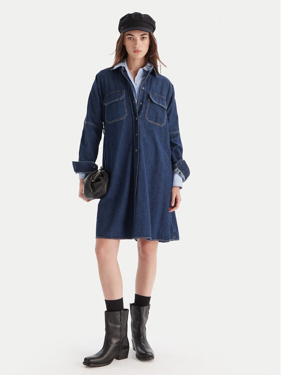 Weekend Max Mara Weekend Max Mara Farmer ruha Balenio 2525226081 Sötétkék Regular Fit