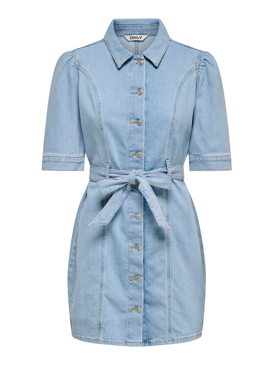 ONLY ONLY Jeans haljina Vibbe 15372569 Plava Regular Fit