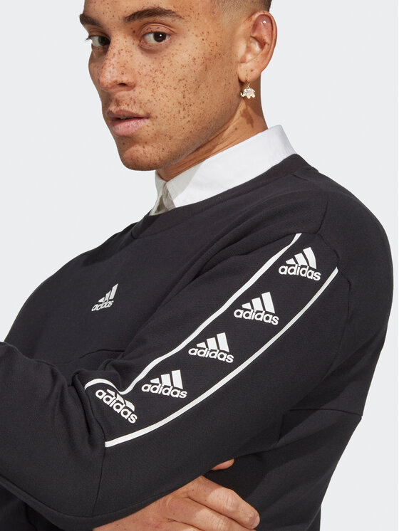 adidas adidas Džemperis Brand Love Sweatshirt IC6809 Juoda Loose Fit