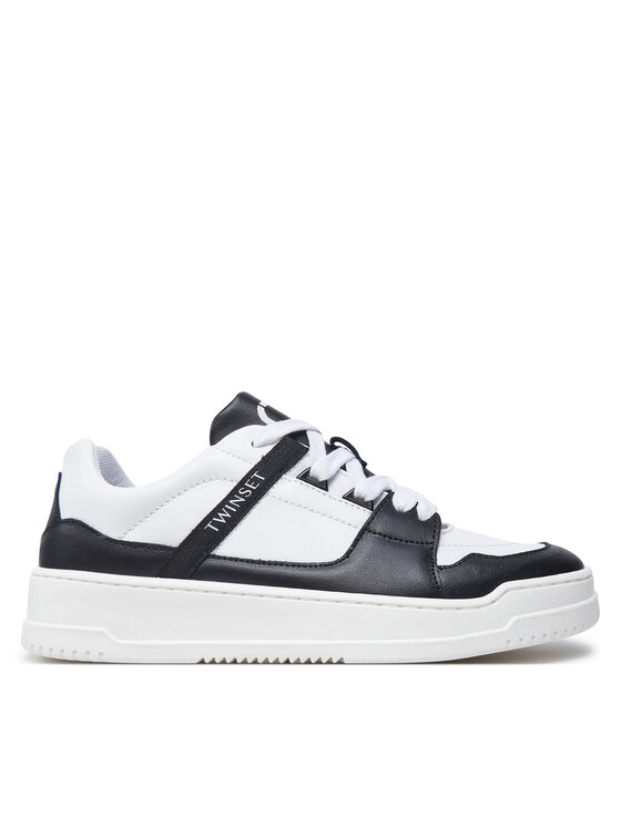 TWINSET Sneakersy 242GCJ010 01870 S Biela
