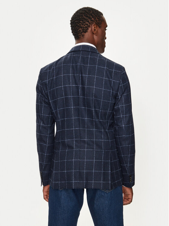 BOSS Boss Marynarka H-Hutson 50527998 Granatowy Slim Fit