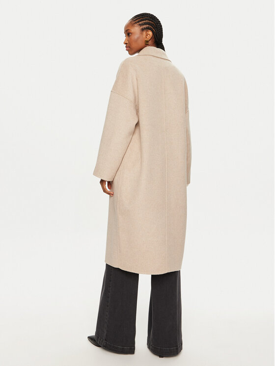 ViCOLO ViCOLO Wollmantel TS0006 Beige Regular Fit