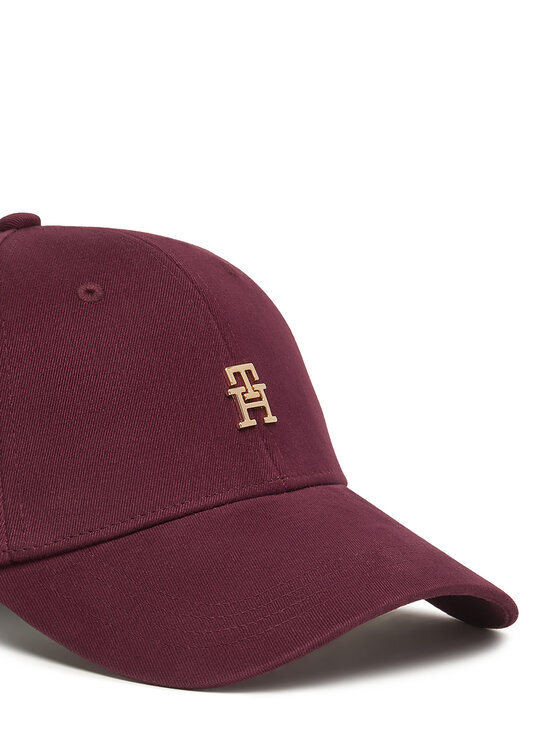 Tommy Hilfiger Tommy Hilfiger Cap Th Elevated Chic Cap AW0AW17631 Dunkelrot
