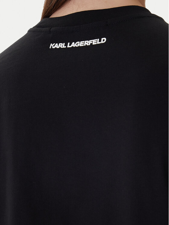 KARL LAGERFELD KARL LAGERFELD Tricou A1W17126 Negru Regular Fit