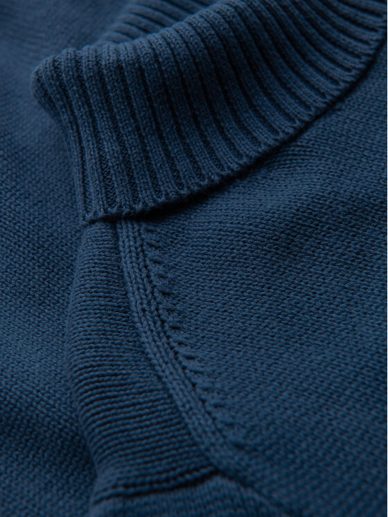 Ombre Ombre Sweter OM-SWTN-0163 Niebieski Regular Fit