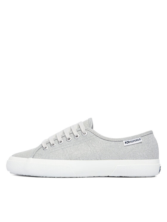 Superga Superga Tenis superge 3750 Jersey Lame Leggera Low Top S4135ZW Srebrna