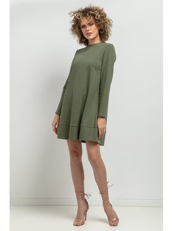 Tessita Tessita Sukienka codzienna MMM36 Zielony Relaxed Fit