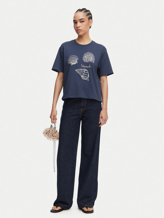 Weekend Max Mara Weekend Max Mara Tricou Sabato 2615941112 Bleumarin Regular Fit