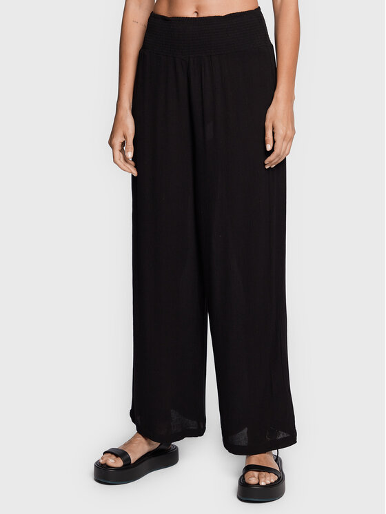 LAUREN RALPH LAUREN Lauren Ralph Lauren Kalhoty z materiálu 20151090 Černá Regular Fit