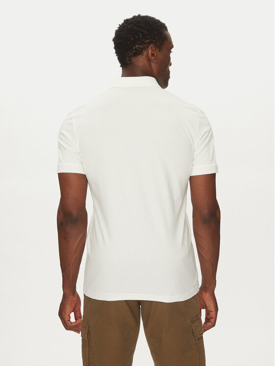 BOSS BOSS Тениска с яка и копчета Passertip 50507699 Бежов Slim Fit