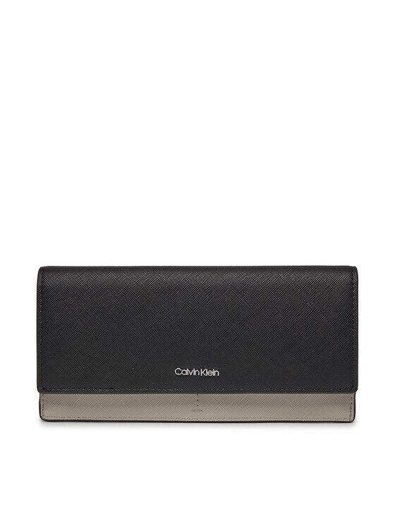 Calvin Klein Calvin Klein Portafoglio Business Large Trifold_Saffiano K60K611700 Nero