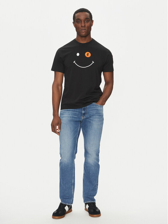 Save The Duck Save The Duck T-Shirt DT1197M BESY20 Czarny Regular Fit