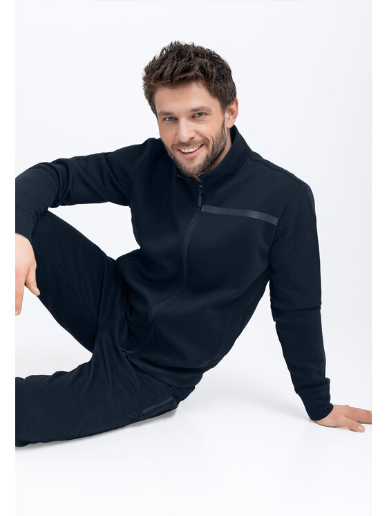 Volcano Volcano Bluza B-LUNOS Granatowy Regular Fit