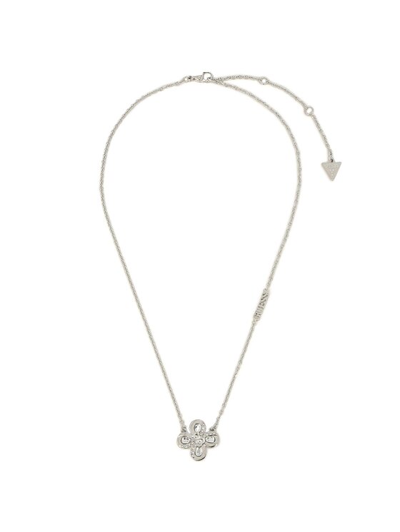 Guess Ogrlica Amazing Blossom JUBN03 057JW Srebrna rodijeva prevleka