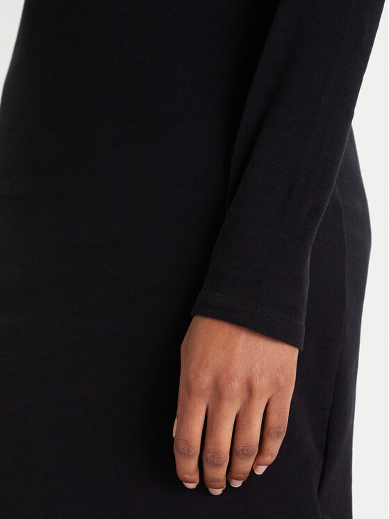 Guess Guess Každodenné šaty V5BK04 KCBF1 Čierna Slim Fit