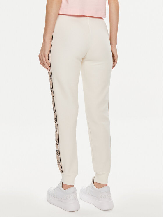 Guess Guess Teplákové nohavice Britney V2YB15 KB3P2 Écru Regular Fit