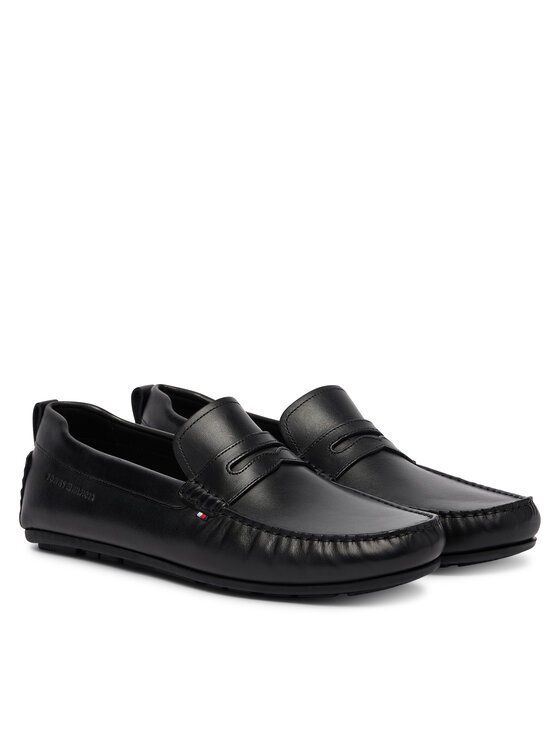 Tommy Hilfiger Tommy Hilfiger Mocasini Core Hilfiger Leather Driver FM0FM05790 Negru