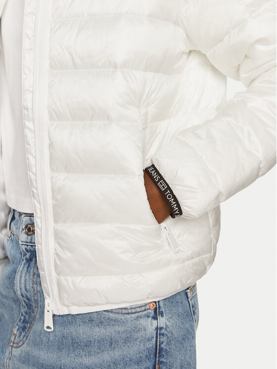 Tommy Jeans Tommy Jeans Μπουφάν χειμωνιάτικο Tape DW0DW18308 Λευκό Regular Fit
