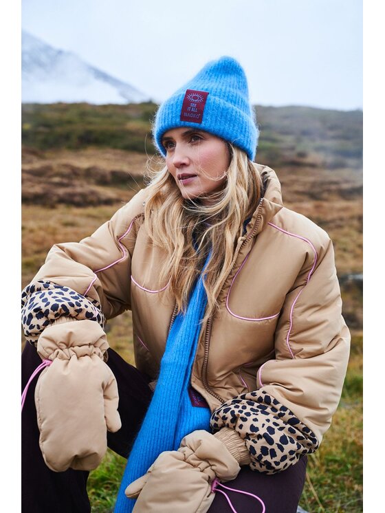 NAOKO NAOKO Kurtka zimowa Tromso Urban Safari Bordowy Regular Fit