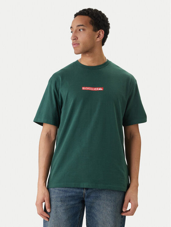 Quiksilver Tricou Dna Clicker EQYZT08207 Verde Regular Fit