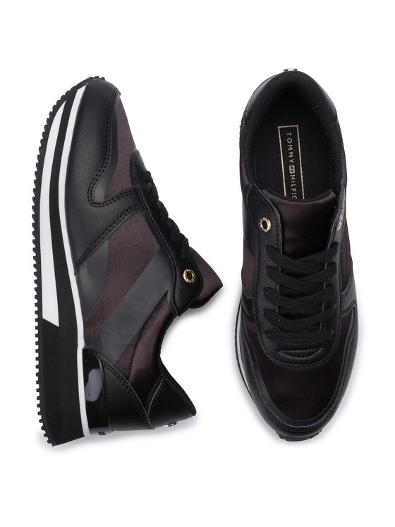 Tommy Hilfiger Tommy Hilfiger Snīkeri Mixed Active City Sneaker FW0FW04177 Melns