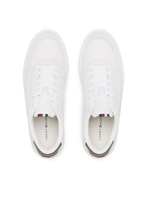 Tommy Hilfiger Tommy Hilfiger Tossud Elevated Cupsole Leather Mix FM0FM04358 Valge