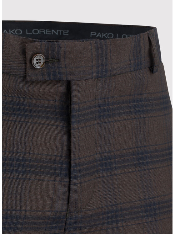 Pako Lorente Pako Lorente Spodnie garniturowe P22WP-6G-030 Brązowy Slim Fit
