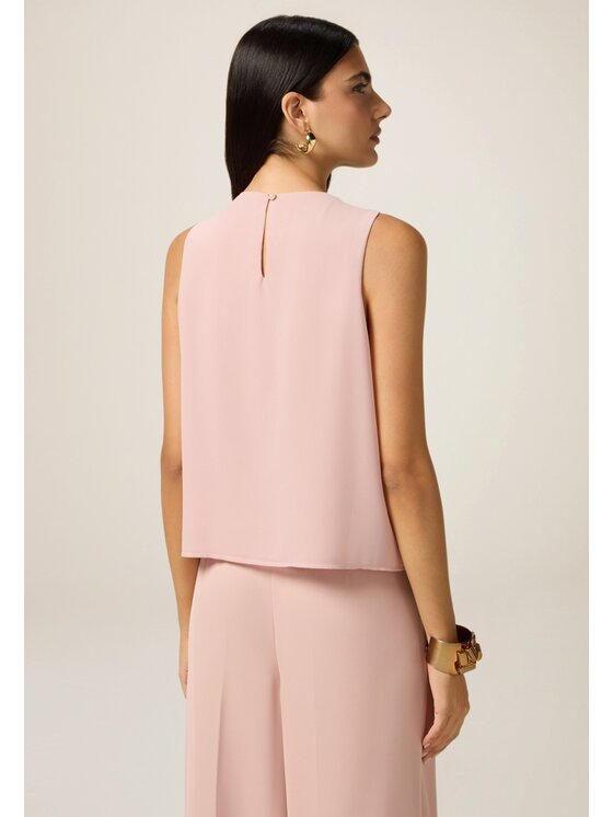 Oltre Oltre Blusa 2020R003108N006 Rosa Boxy Fit