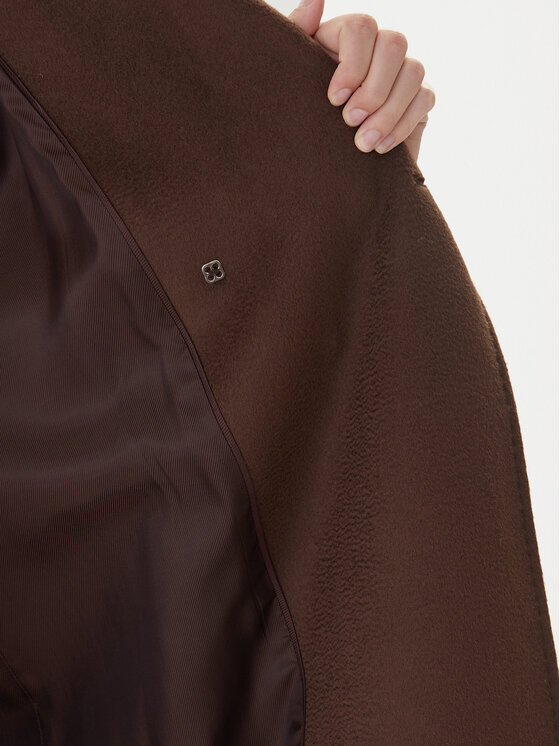 Weekend Max Mara Weekend Max Mara Vlnený kabát Resina 2525016102 Hnedá Regular Fit