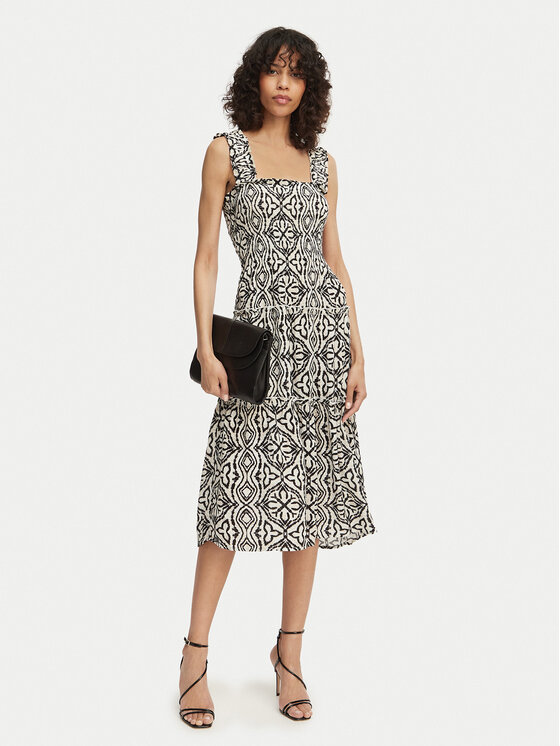 Vero Moda Vero Moda Letné šaty Menny 10282481 Čierna Regular Fit