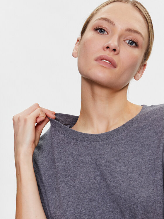 T-shirt Ypawood YPA02GE23 Grigio Relaxed Fit