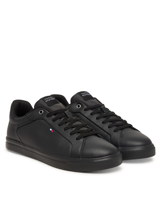 Tommy Hilfiger Tommy Hilfiger Tenisice Lightweight Pinperf Lth Sneaker FM0FM05981 Crna