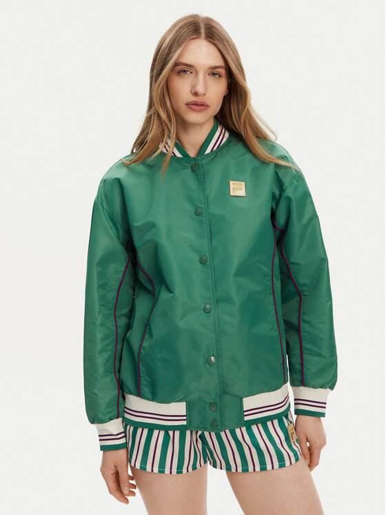 Fila Fila Bunda bomber Leme FAW0999 Zelená Oversize