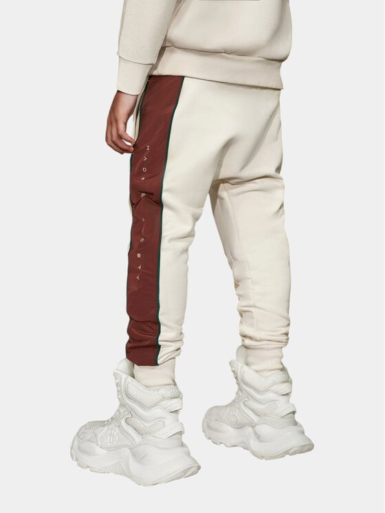 MADE BY SOCIETY MADE BY SOCIETY Ścierka Pantaloni jogger - P36721 Beżowy Basic Fit