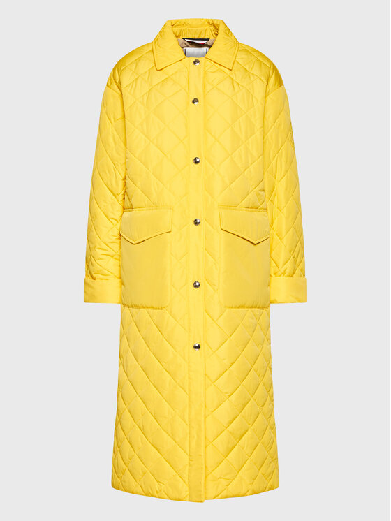 Tommy Hilfiger Tommy Hilfiger Átmeneti kabát Quilted Sorona WW0WW35551 Sárga Relaxed Fit