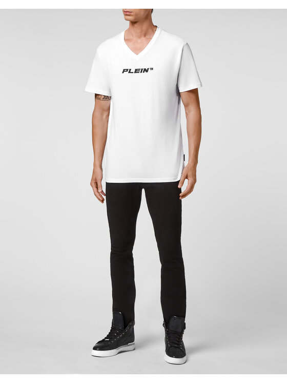 PHILIPP PLEIN PHILIPP PLEIN T-Shirt 6535 Biały Regular Fit