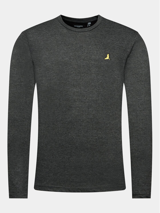 Brave Soul Brave Soul Longsleeve MLT-69FRANZD Сірий Regular Fit