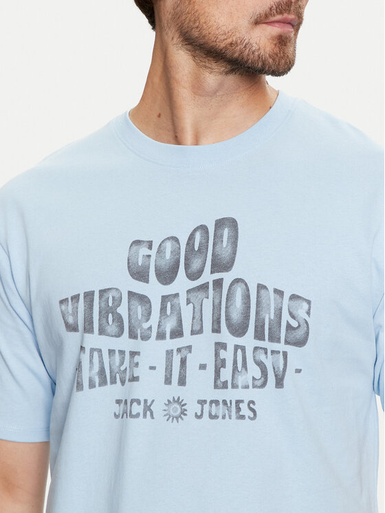 Jack&Jones Jack&Jones T-shirt Jprbluhippy 12255860 Plava Regular Fit