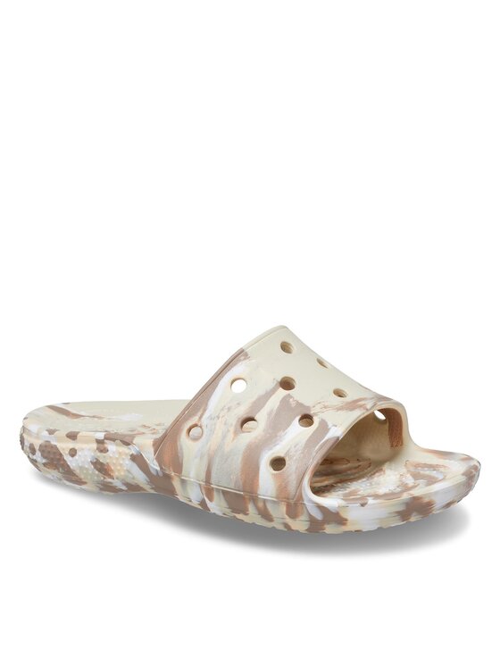 Crocs Crocs Klapki Classic Marbled Slide 206879 Beżowy