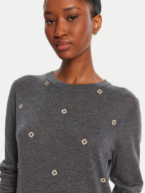Lola Casademunt by Maite Lola Casademunt by Maite Džemperis MF2511012 Pelēks Regular Fit