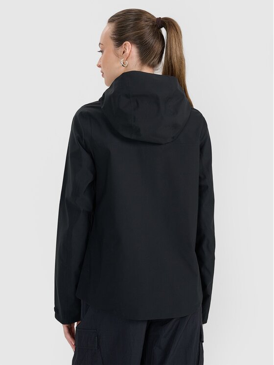 4F 4F Μπουφάν μεταβατικό 4FWSS25TTJAF702-20S Μαύρο Regular Fit