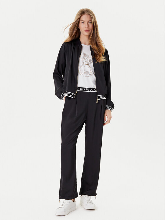 Liu Jo Sport Liu Jo Sport Bluză TF5191 T004A Negru Regular Fit