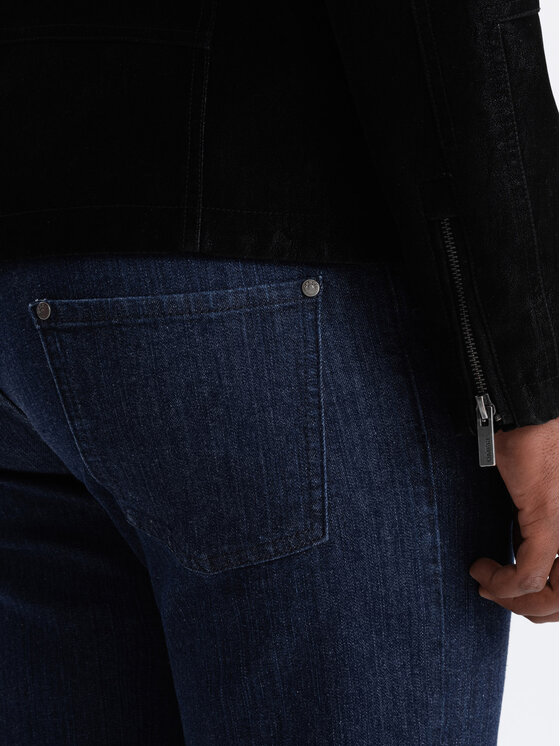 Ombre Ombre Jeansy OM-PADP-0152 Niebieski Regular Fit