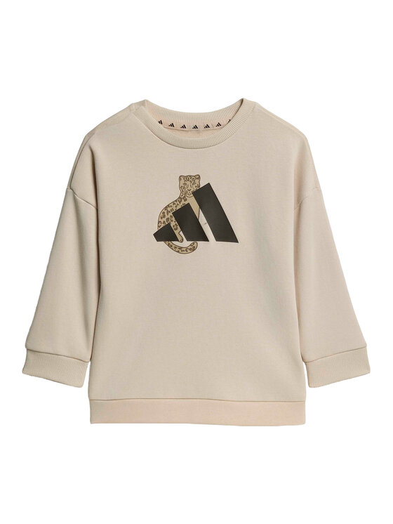 adidas adidas Komplet bluza i legginsy Animal KC9644 Beżowy Regular Fit