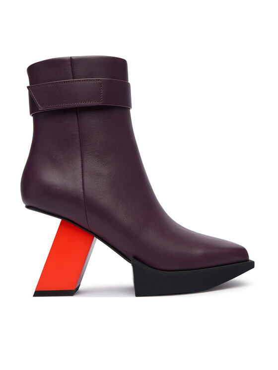United Nude United Nude Ботильйони Construct Bootie HI 1102499316 Бордовий