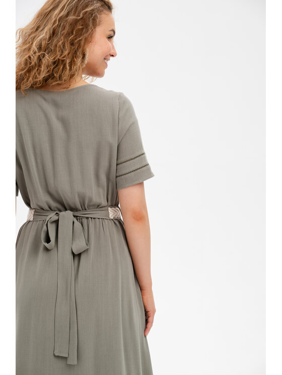 blue shadow blue shadow Sukienka codzienna Fajana Khaki Regular Fit