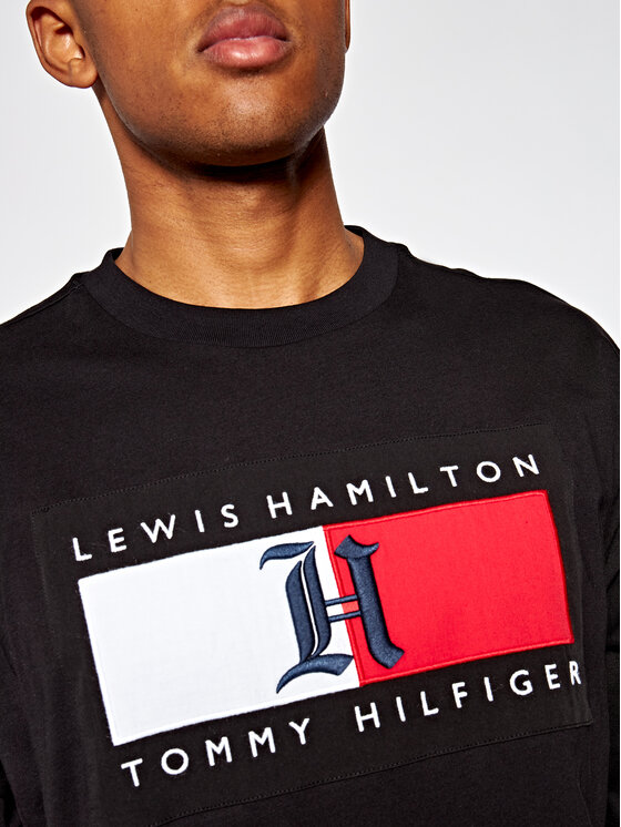 Tommy Hilfiger P l LEWIS HAMILTON MW0MW13630 Fekete Oversize